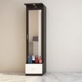 Single Door Wardrobe with Full-Length Mirror