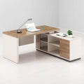 L-Shaped Executive Desk with Side Return & Lockable Storage